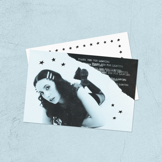 Thank You For Leaving Handwritten Postcard